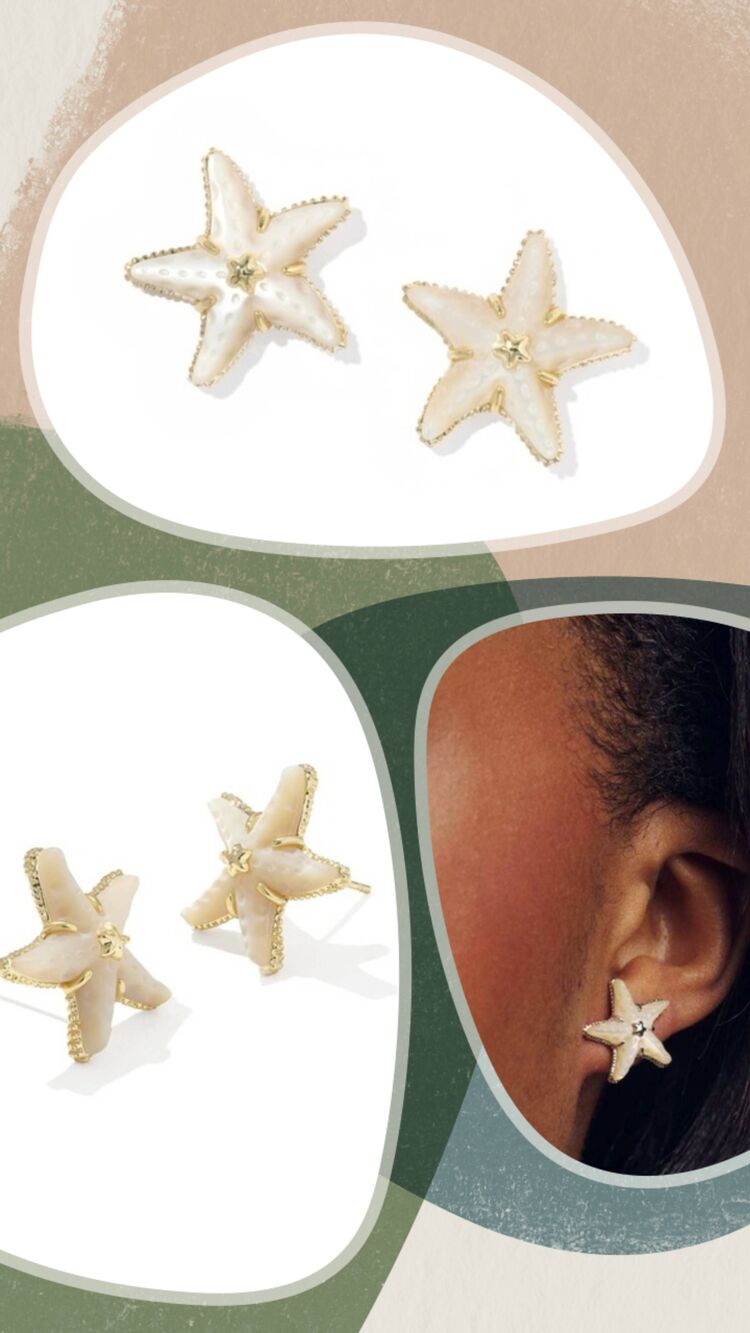 KENDRA SCOTT Parker Starfish Stud Earrings